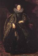 Anthony Van Dyck Portrait of an unknown genoese lady (mk03) oil on canvas